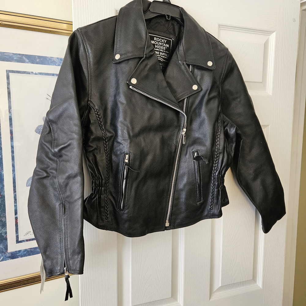 Rocky Mountain Black Leather Moto Jacket